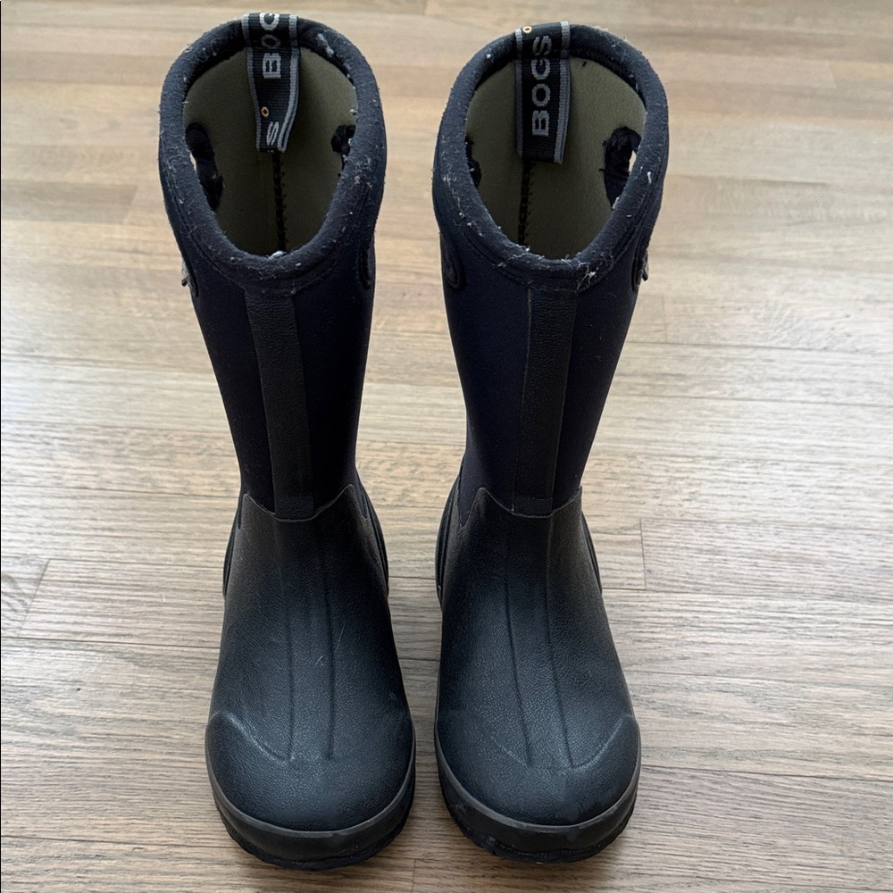 BOGS Kids Black Rain Boots